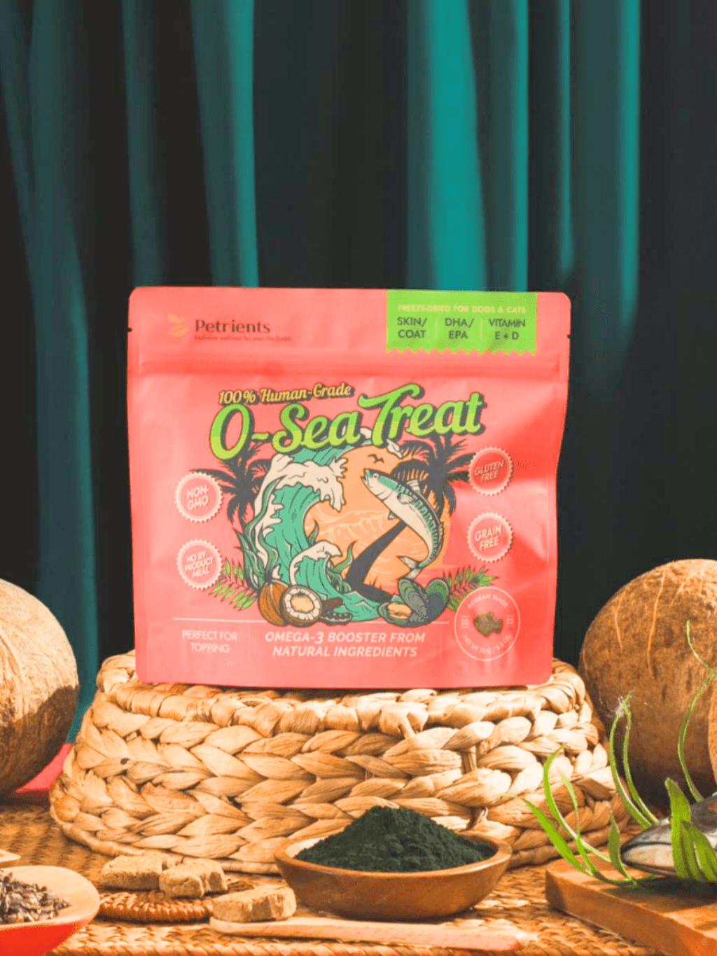 Petrients|O-Sea Treat Omega-3 凍乾魚仔餅 - RUFF & FETCH