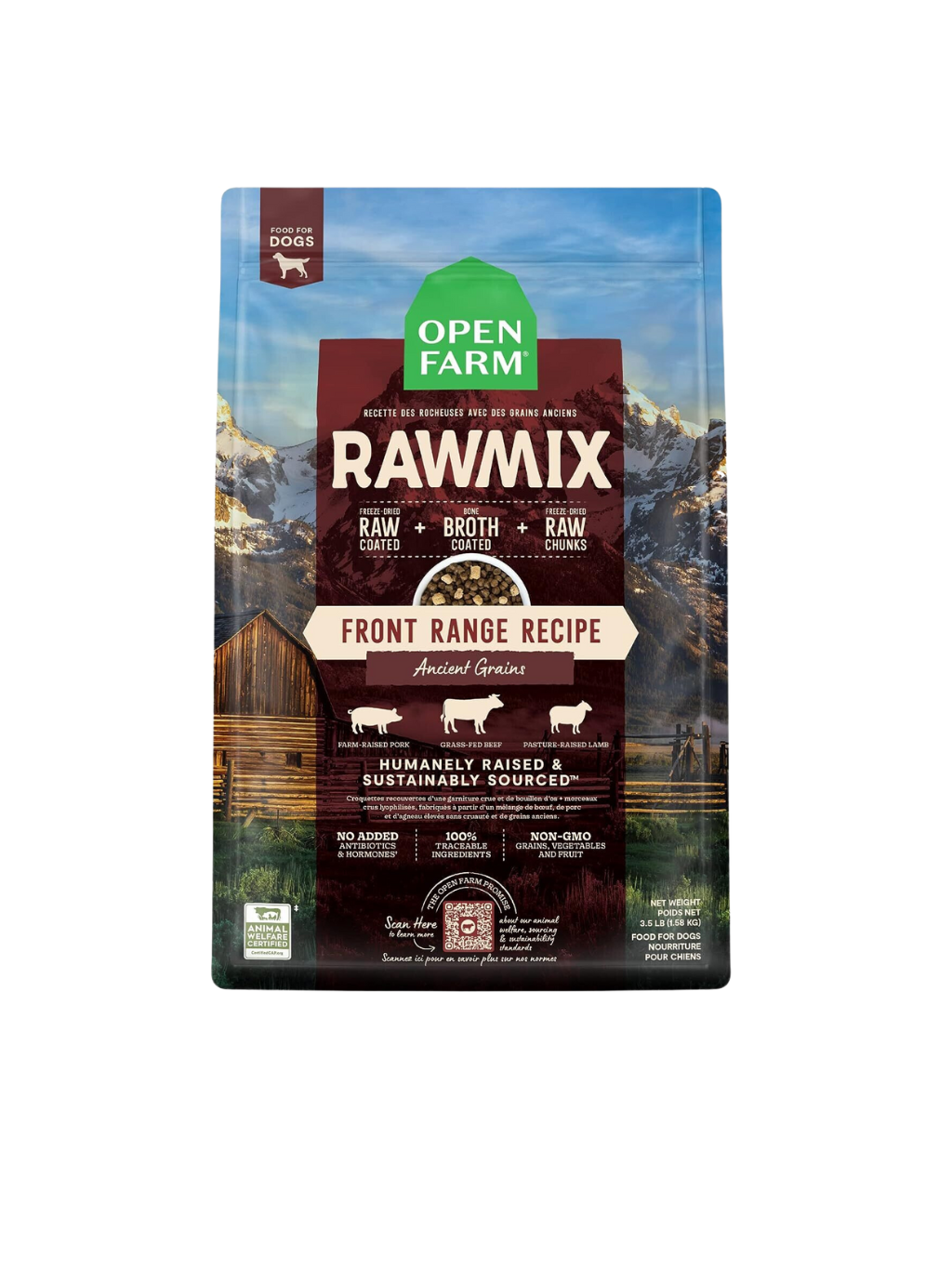 OPEN FARM | RAWMIX 原始穀物山地風味狗糧