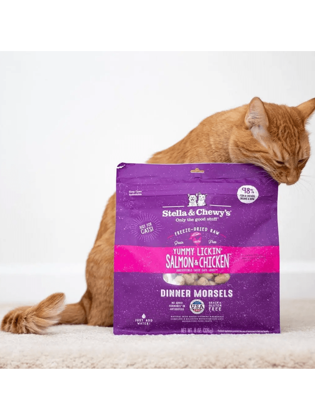 Stella & Chewy's | 凍乾生肉貓咪主糧 舔舌之選(三文魚及雞肉配方) - RUFF & FETCH