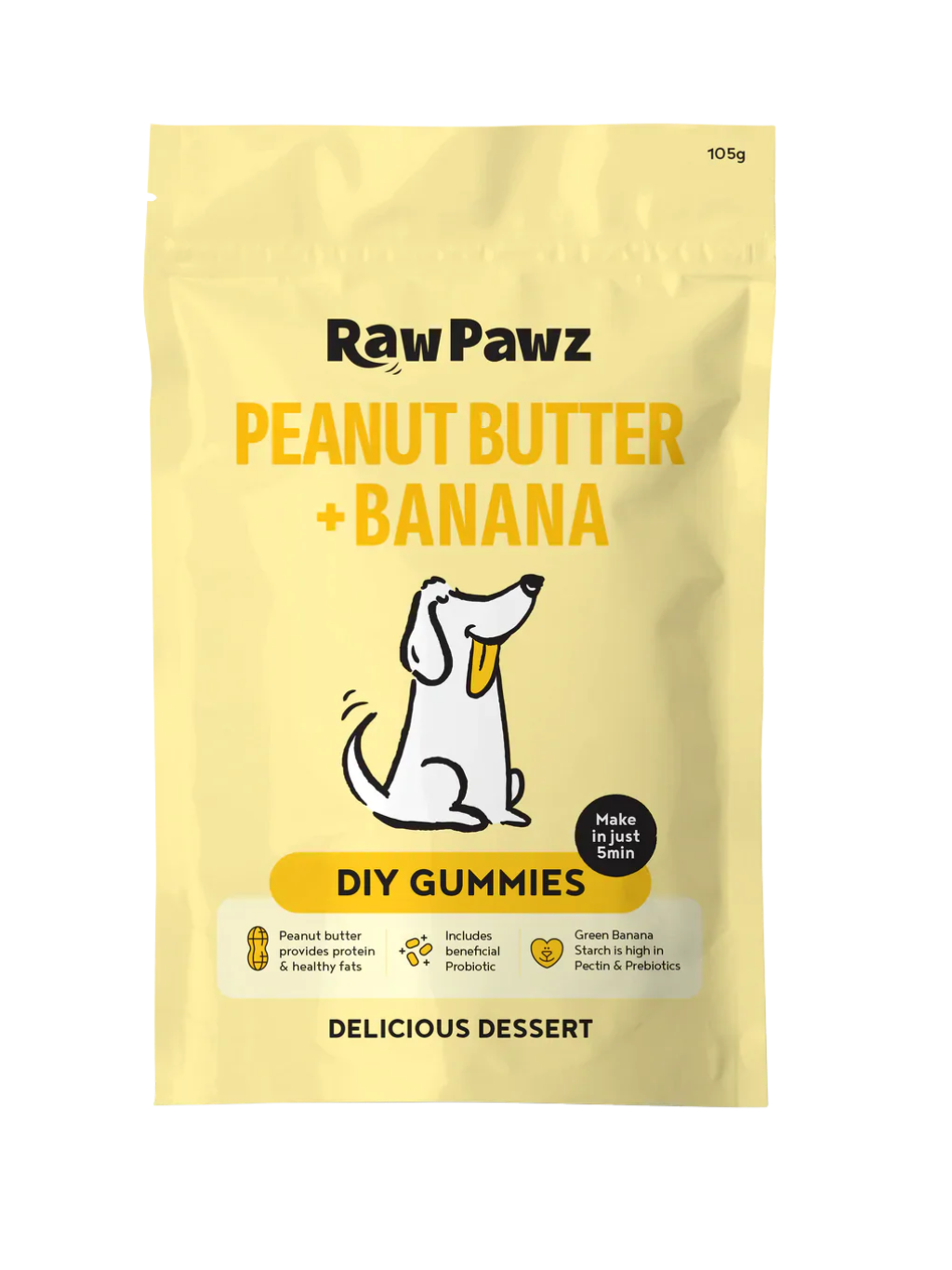 Raw Pawz | 香蕉花生醬啫喱粉
