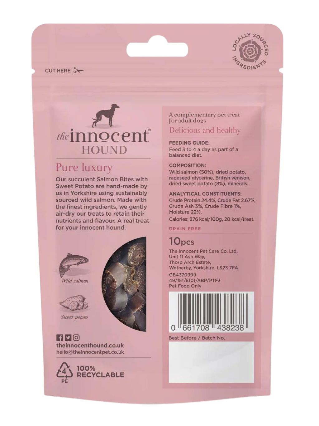 The Innocent Hound | 紅薯三文魚 狗狗風乾小食