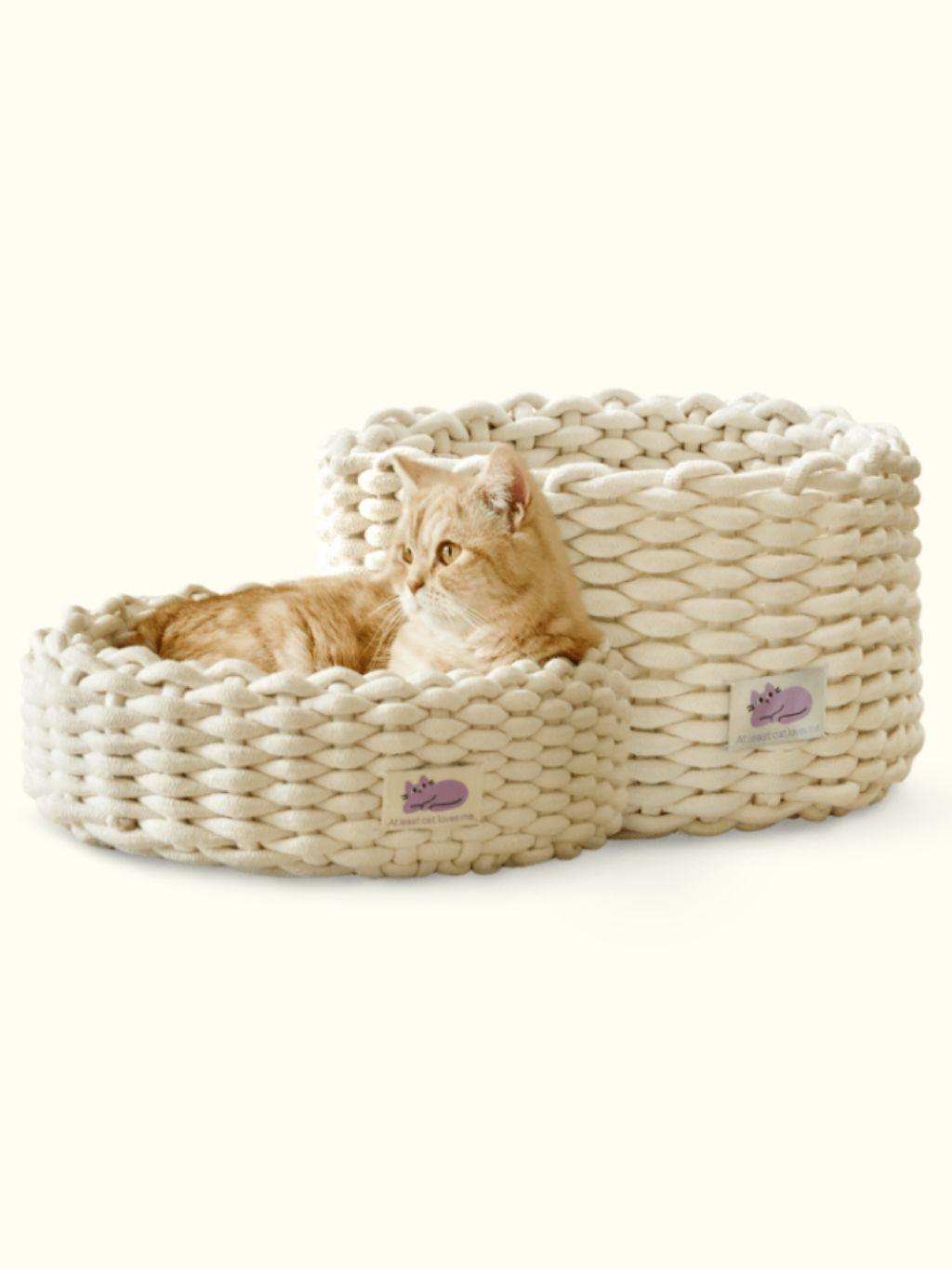 Fidotail | 貓咪安睡針織籃 - RUFF & FETCH