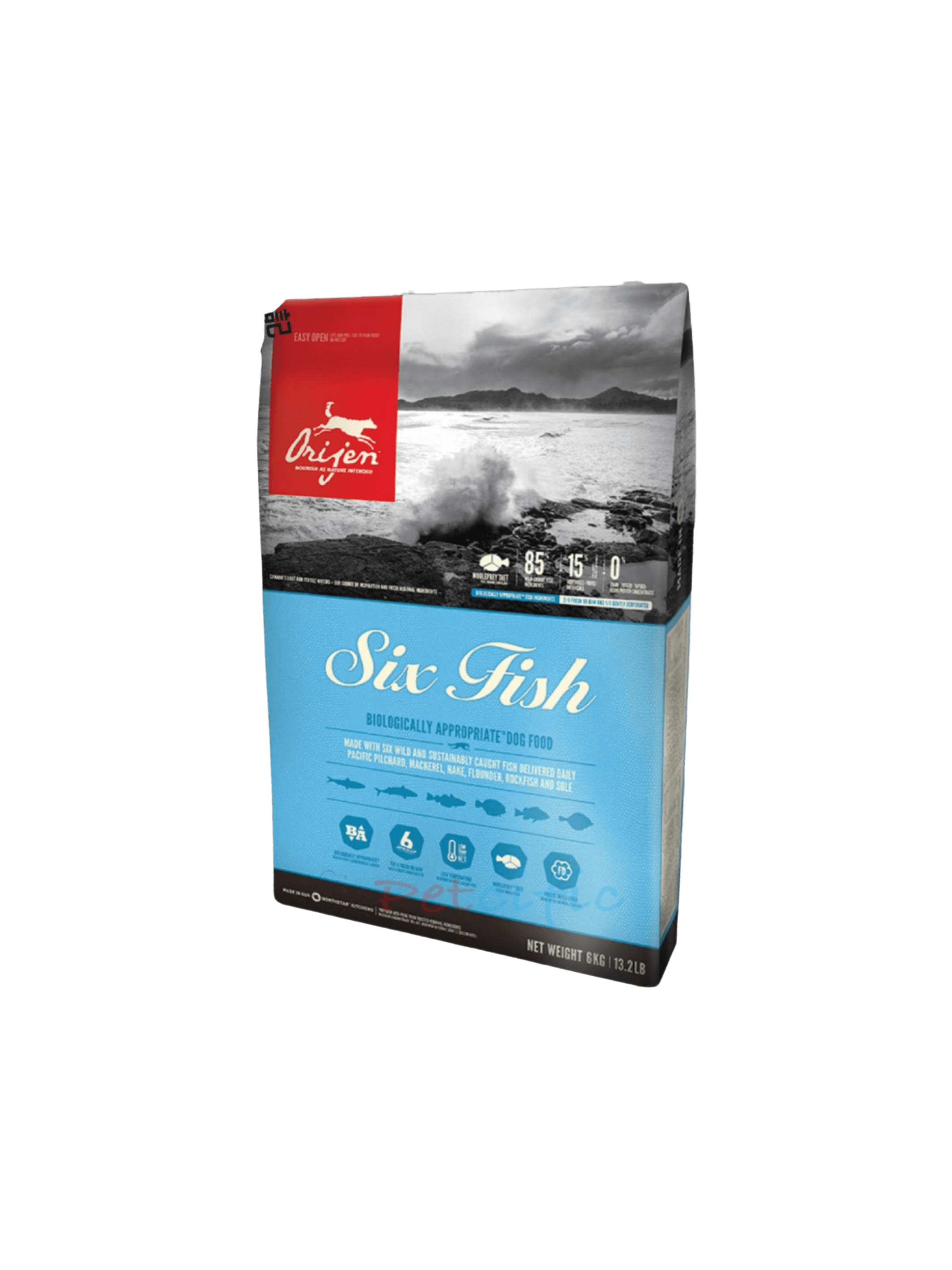 Orijen six fish 6 kg hot sale