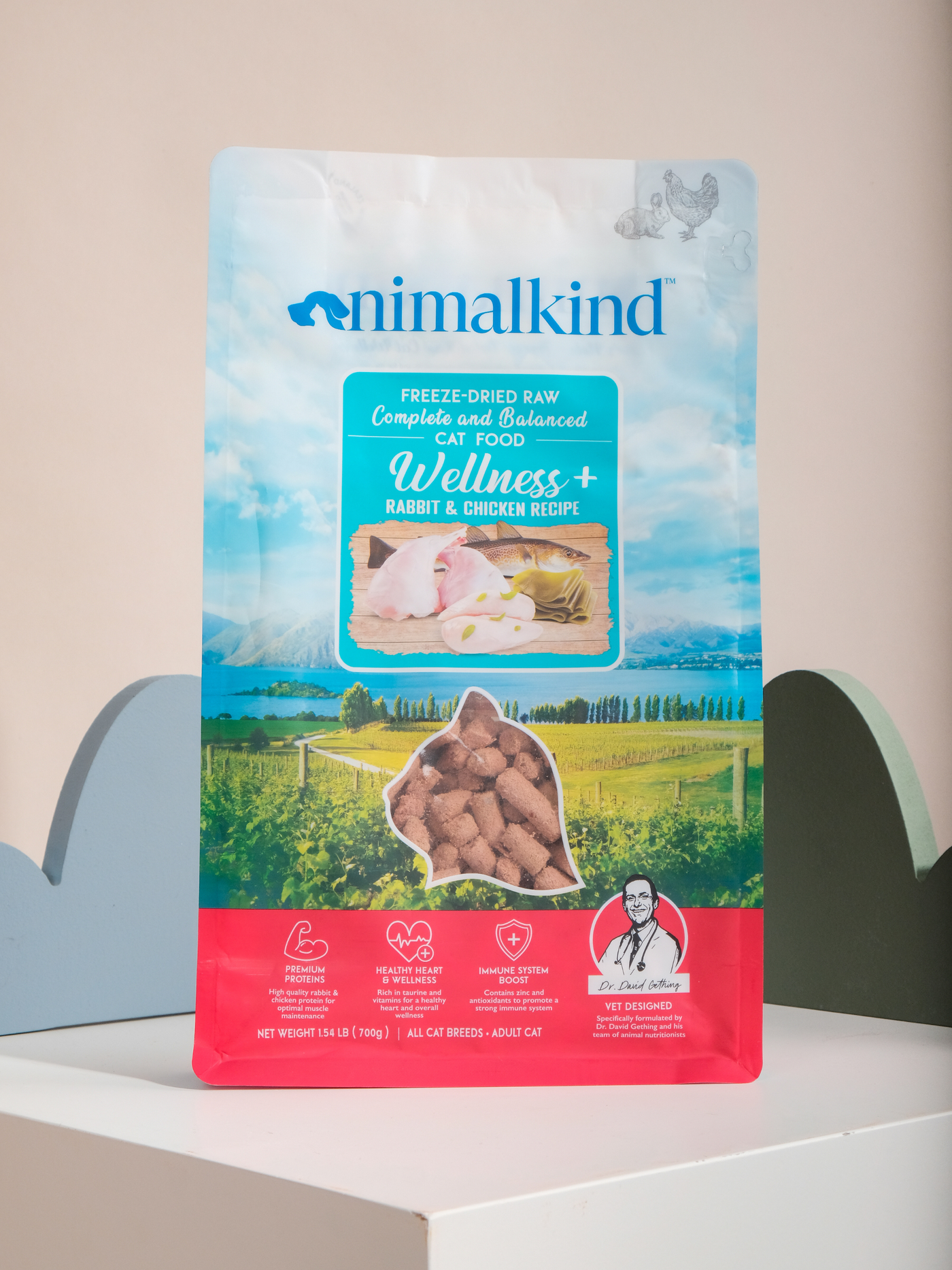 Animalkind | 凍乾生肉貓主糧 Wellness+兔子和雞肉配方