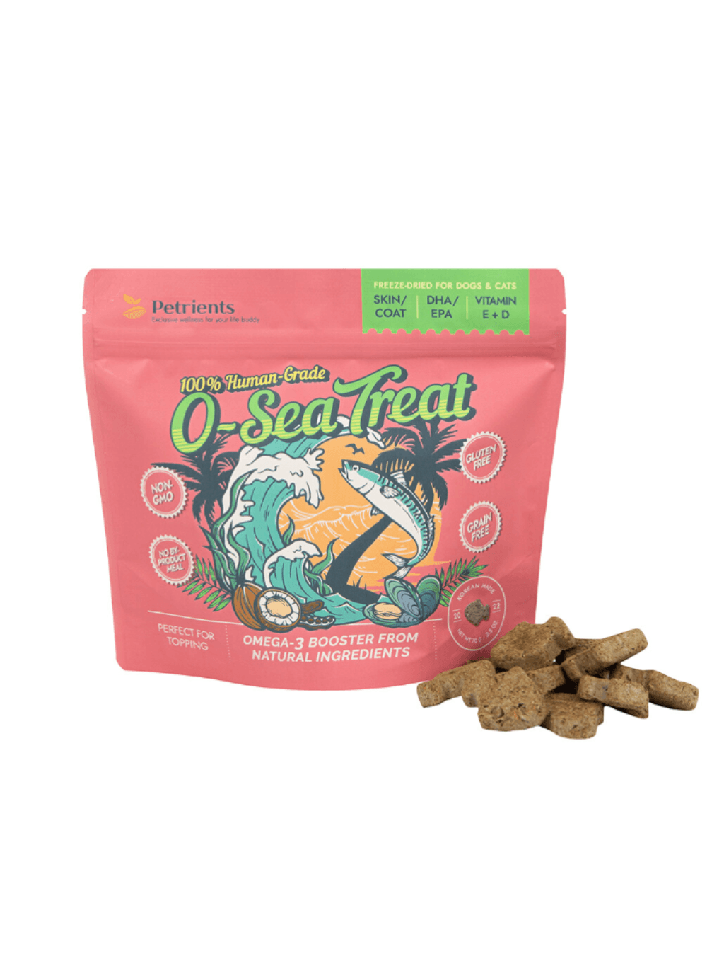 Petrients｜O-Sea Treat Omega-3 凍乾魚仔餅 - RUFF & FETCH