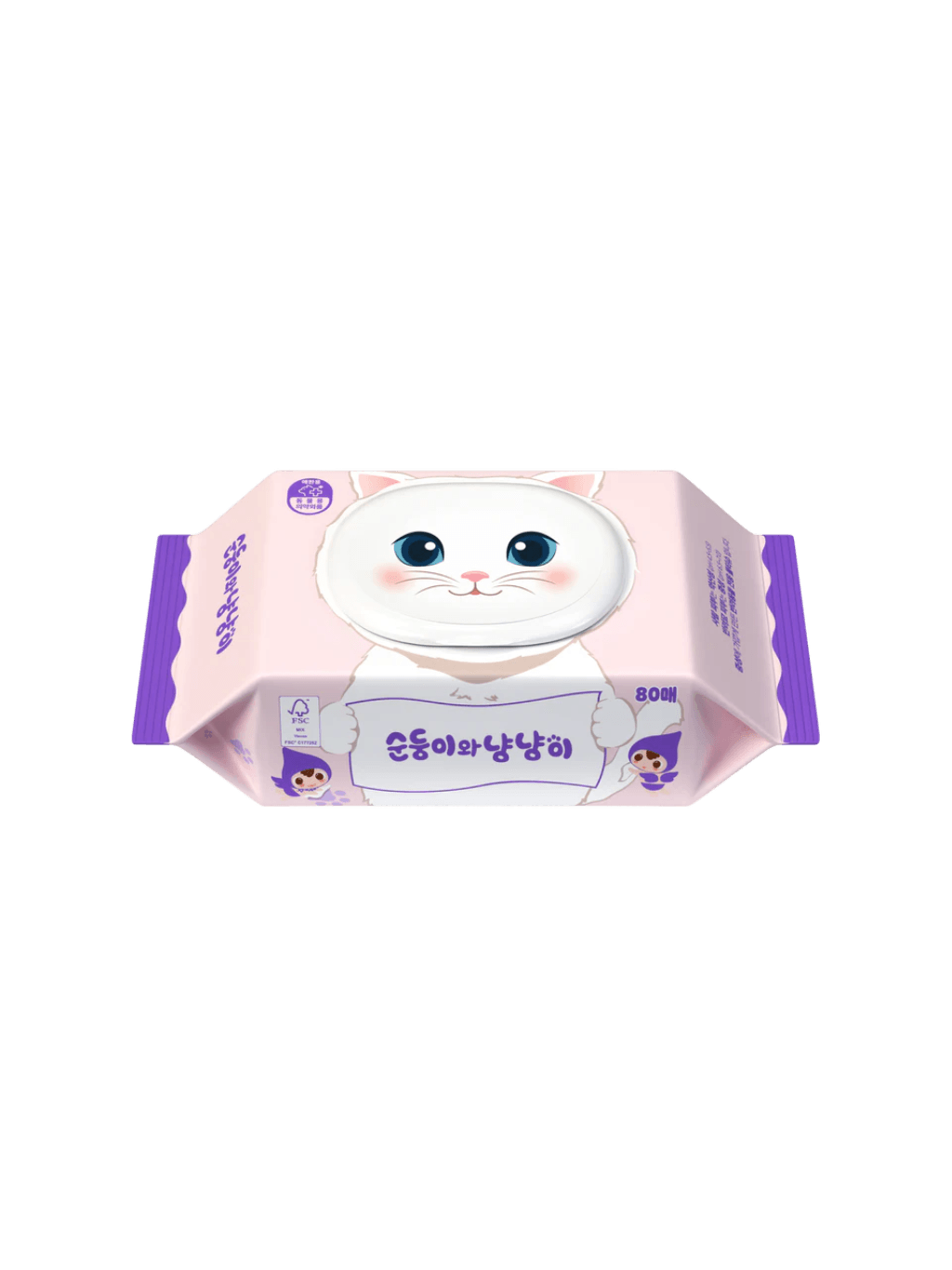 順順兒 | PH 6.5 低敏柔軟寵物濕紙巾 80 wipes - RUFF & FETCH