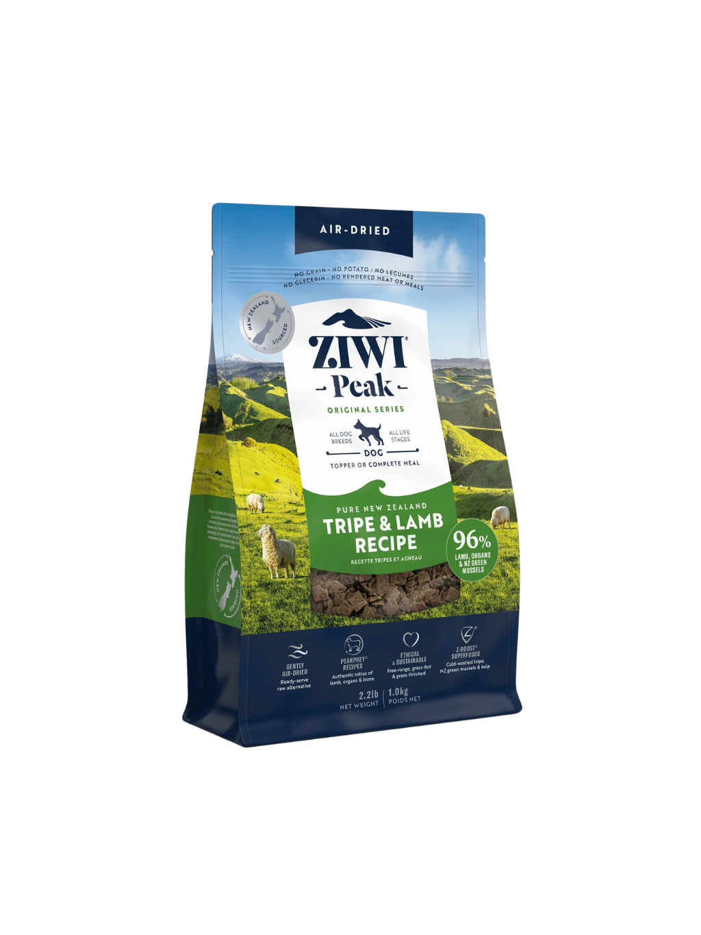 ZIWI Peak | ⾵乾狗糧系列 草胃及羊肉配方