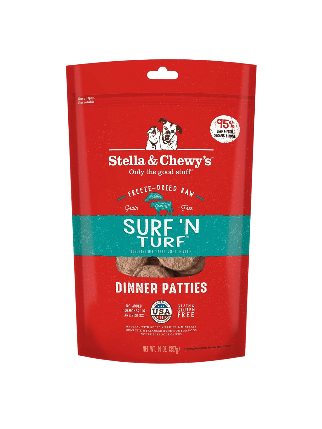 Stella & Chewy's | 凍乾生肉狗狗主糧 海陸佳肴（牛肉及三文魚肉配方） - RUFF & FETCH