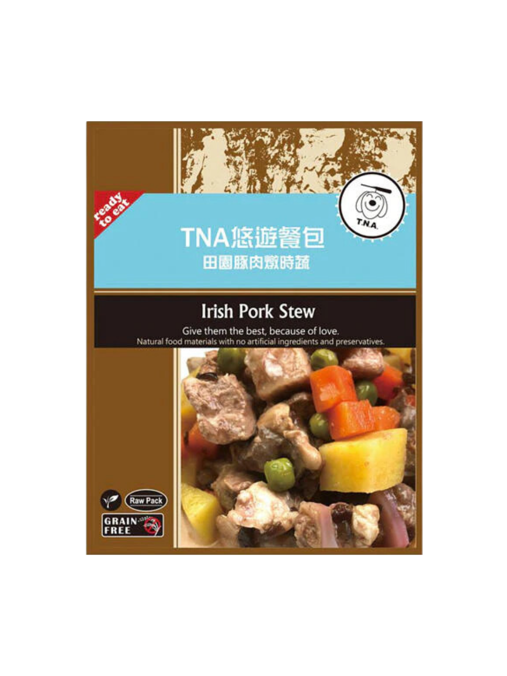 T.N.A. | 悠遊餐包系列 田園豚肉燉時蔬 150g