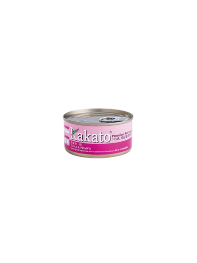 Kakato | 高級貓罐頭 吞拿魚、蝦