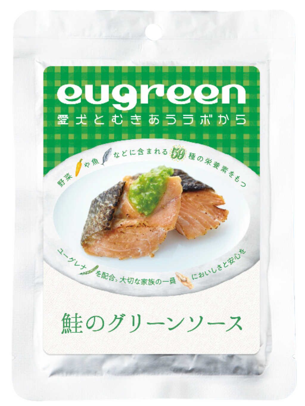 Eugreen｜狗狗小菜濕糧 青醬三文魚柳 100g