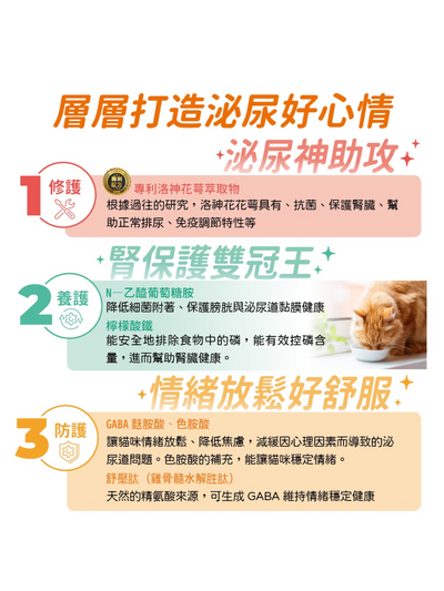 可蒂毛毛｜泌尿心情好 貓貓適用