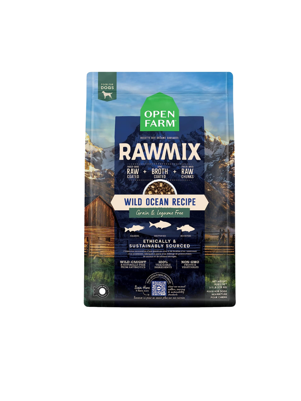 OPEN FARM | RAWMIX 原始穀物海洋風味狗糧