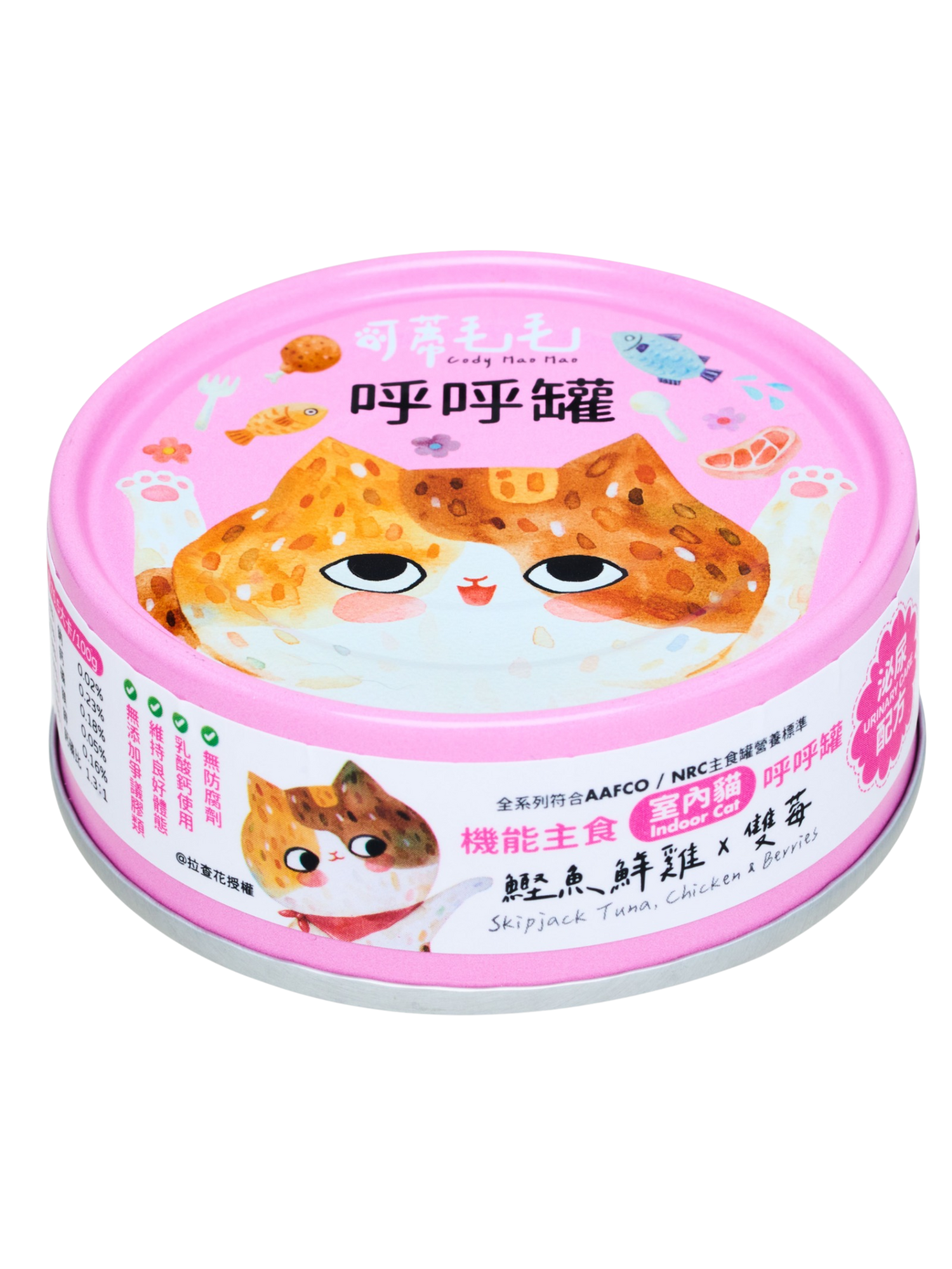 可蒂毛毛｜呼呼罐 鰹魚鮮雞 & 雙莓【泌尿配方】