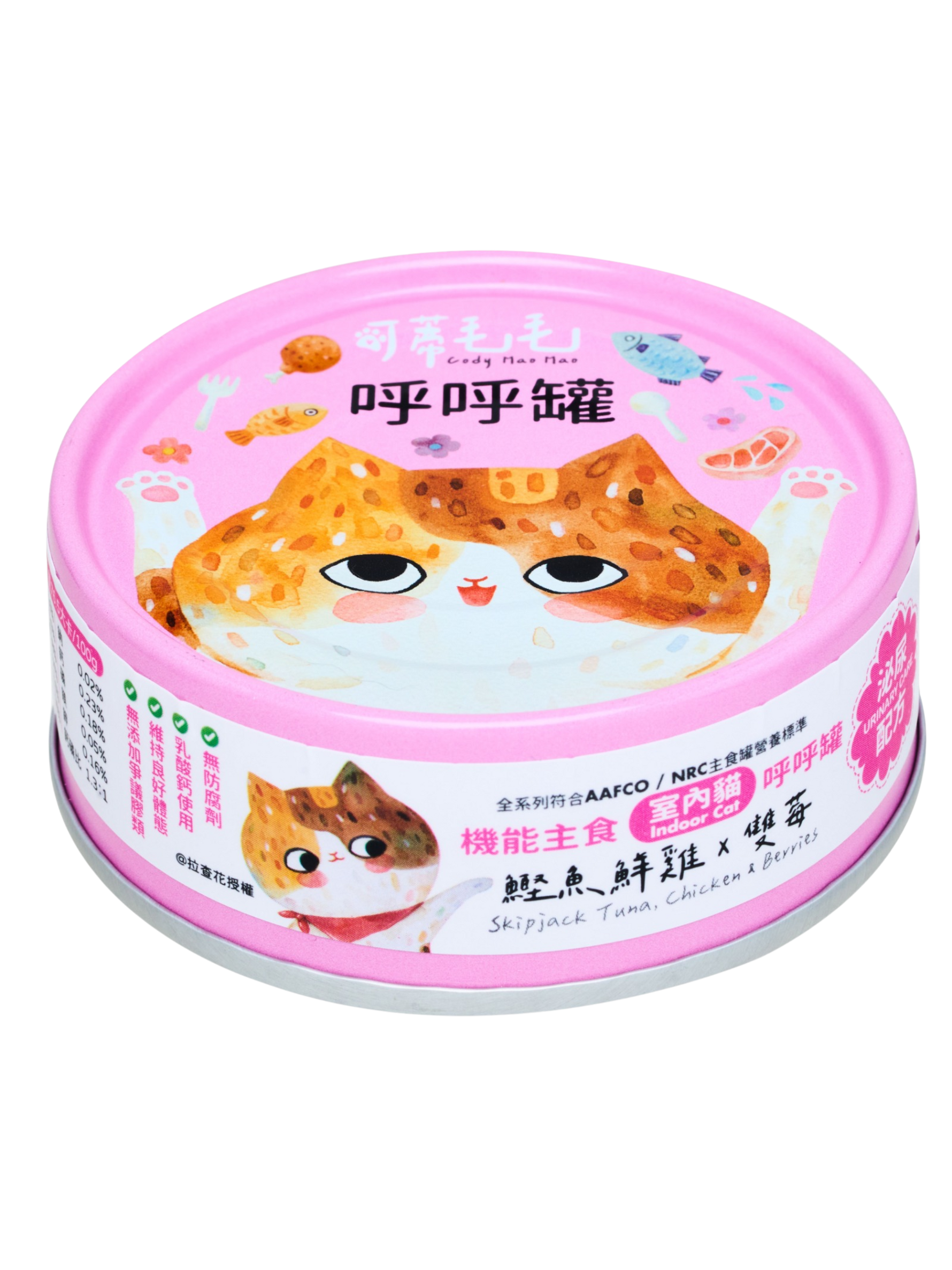 可蒂毛毛｜呼呼罐 鰹魚鮮雞 & 雙莓【泌尿配方】