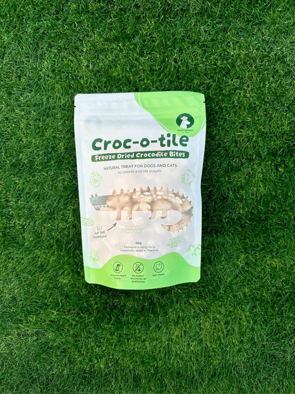 Puppermint | 凍乾鱷魚粒粒 60g - RUFF & FETCH