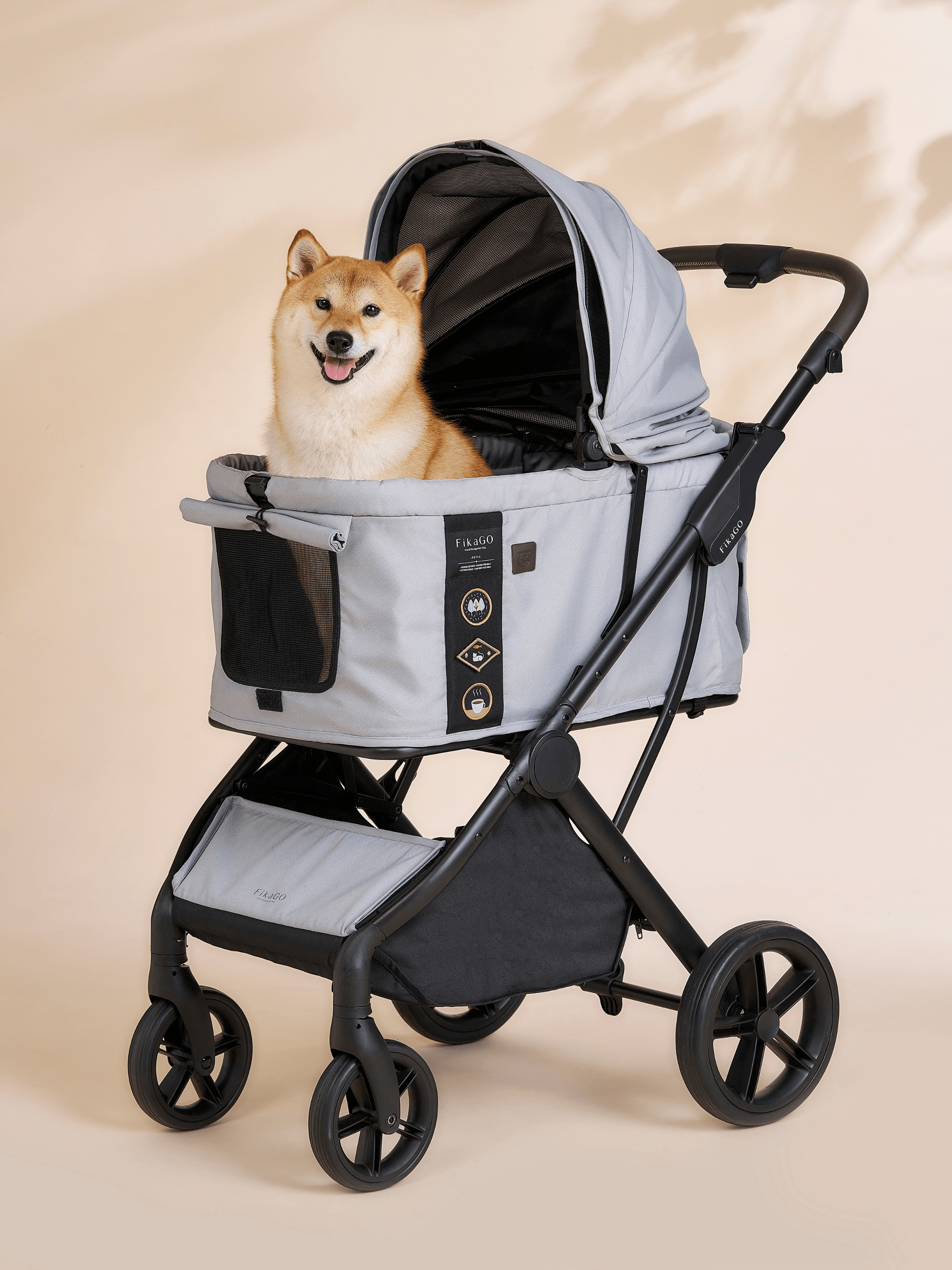 FikaGo | New Agile 2.0 豪華寬闊寵物手推車 (預售4月尾) - RUFF & FETCH