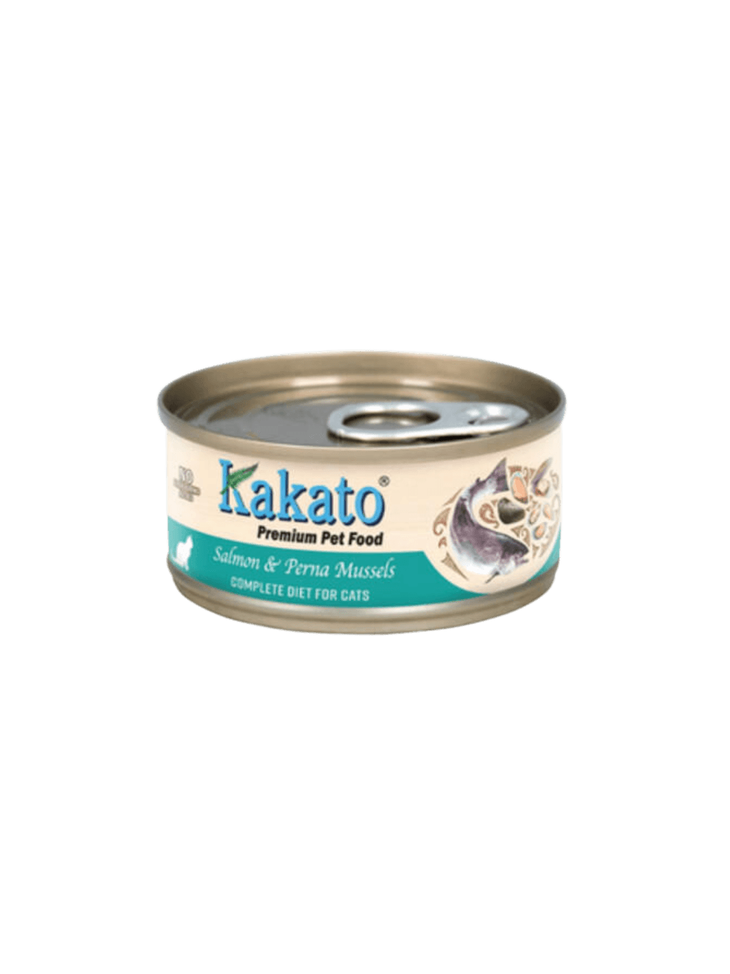 Kakato | 全營養貓罐 三文魚、翡翠貽貝 70g - RUFF & FETCH