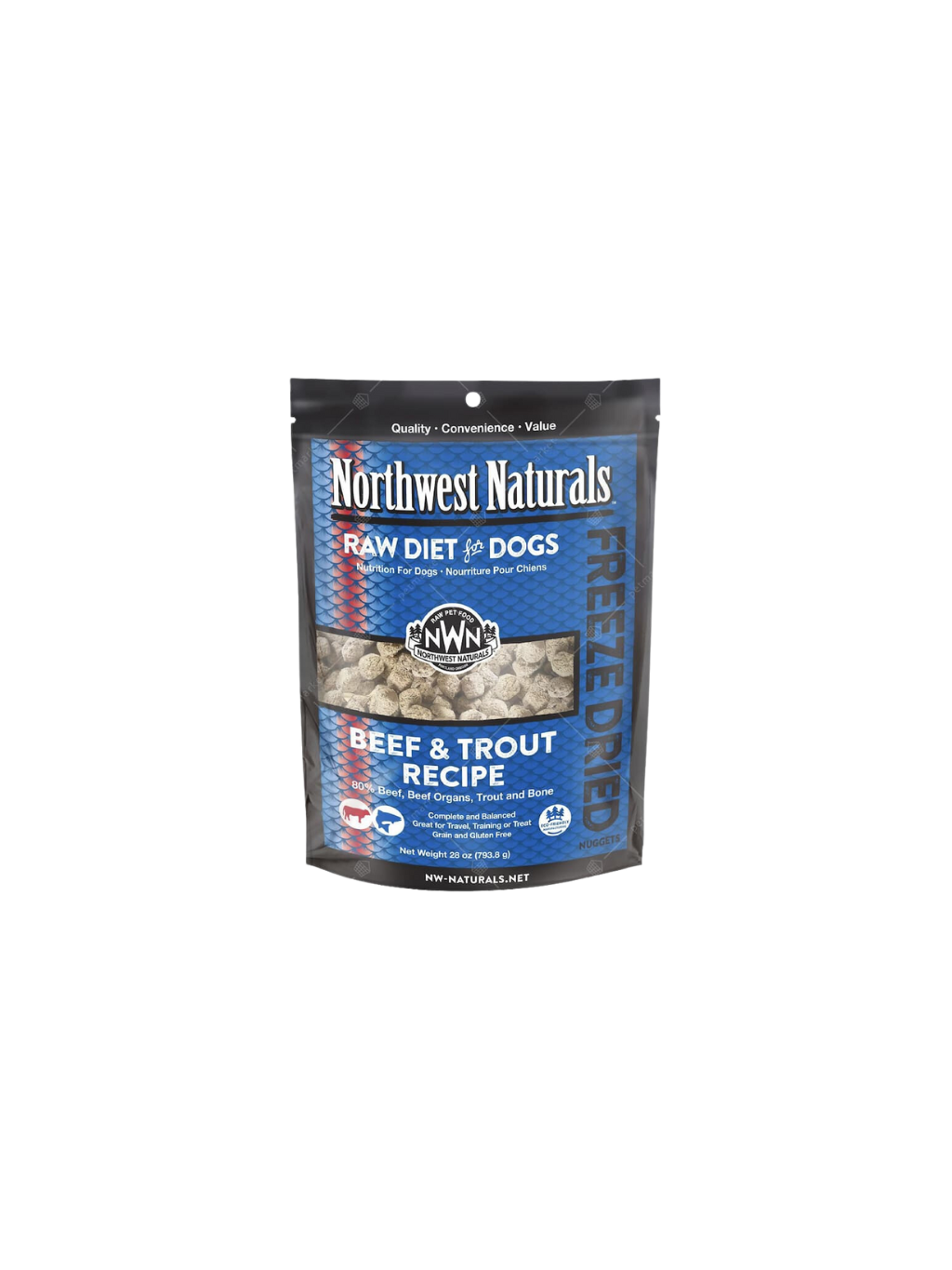 Northwest Naturals | 凍乾犬糧系列 牛肉、鱒魚