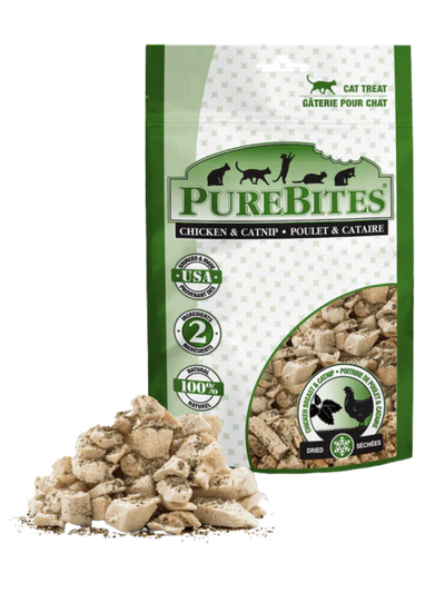 PureBites | 凍乾雞胸肉和貓薄荷小食（37g）- 增量裝
