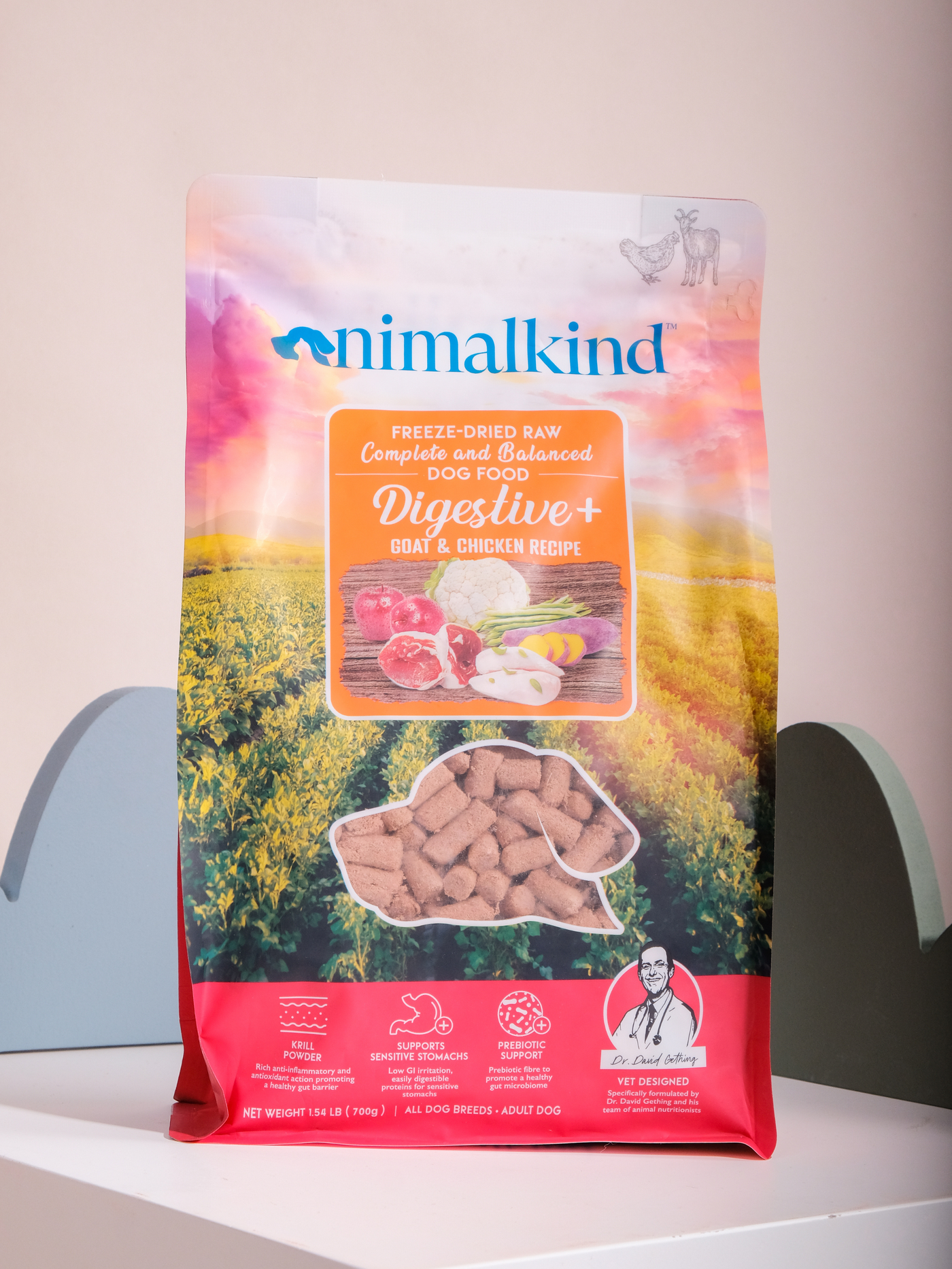 Animalkind | 凍乾生肉狗主糧 Digestive+山羊和雞肉配方