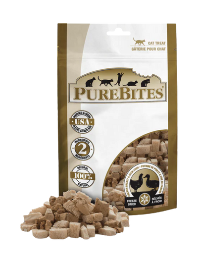 PureBites | 凍乾雞肉和鴨肝小食（32g）- 增量裝