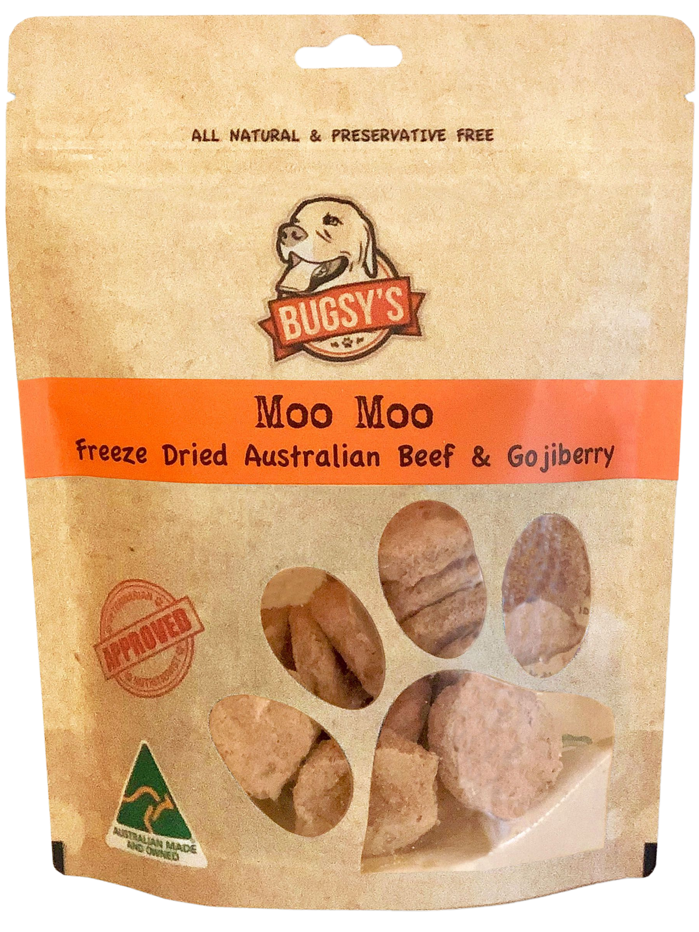 Bugsy's | 寵物小食 - 澳洲涷乾杞子牛肉粒