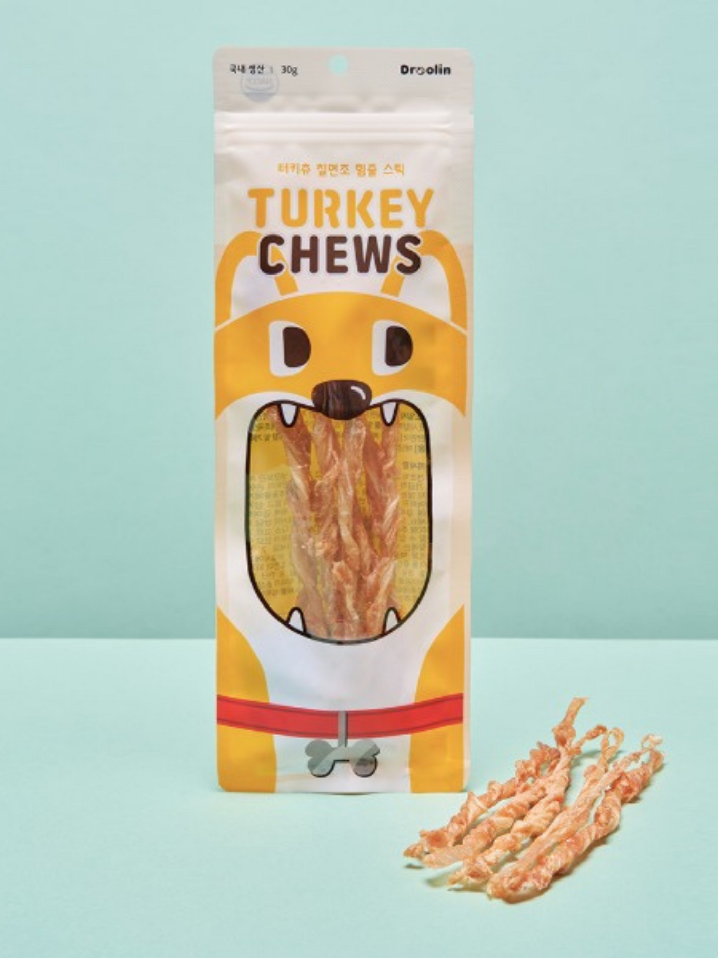 Droolin Turkey Chew | 火雞筋腱麻花條 30g
